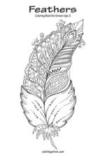 Feathers Coloring Book for Grown-Ups 2 af Nick Snels