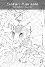 Safari Animals Coloring Book for Grown-Ups 1 af Nick Snels