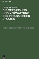 Das Domainen-, Forst- und Jagd-Wesen