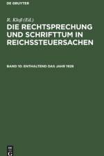 Enthaltend das Jahr 1928