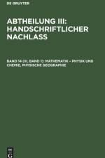 Mathematik - Physik und Chemie, Physische Geographie