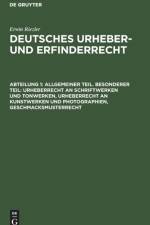 Allgemeiner Teil. Besonderer Teil