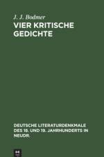Vier kritische Gedichte af Bodmer J. J. Bodmer