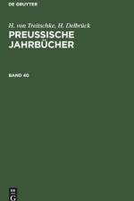 Preuische Jahrbucher Preuische Jahrbucher
