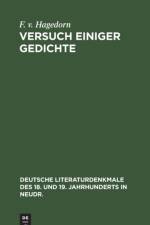 Versuch einiger Gedichte af Hagedorn F. v. Hagedorn
