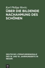 Uber die Bildende Nachahmung des Schonen af Moritz Karl Philipp Moritz