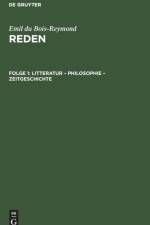Litteratur - Philosophie - Zeitgeschichte af Bois-Reymond Emil du Bois-Reymond