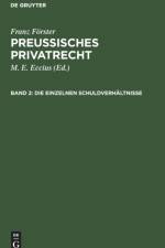 Die einzelnen Schuldverhaltnisse