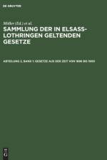 Gesetze aus der Zeit von 1896 bis 1900
