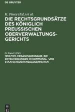 Die Entscheidungen in Kommunal- und Staatssteuerangelegenheiten