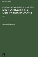 Die Fortschritte der Physik im Jahre ... Die Fortschritte der Physik