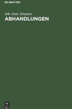Abhandlungen af Joh Gust Droysen