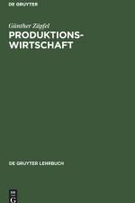 Produktionswirtschaft af Gunther Zapfel
