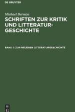 Zur neueren Litteraturgeschichte