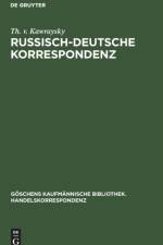 Russisch-Deutsche Korrespondenz af Kawraysky Th. v. Kawraysky