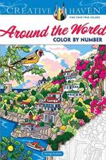 Creative Haven Around the World Color by Number af George Toufexis
