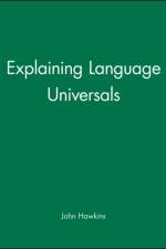 Explaining Language Universals af John A. (University of Southern California) Hawkins