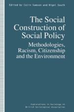 The Social Construction of Social Policy