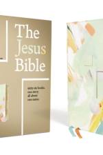 The Jesus Bible Artist Edition, ESV, (With Thumb Tabs to Help Locate the Books of the Bible), Leathersoft, Multi-color/Teal, Thumb Indexed af Zondervan