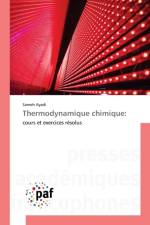 Thermodynamique chimique af Sameh Ayadi