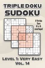 Triple Doku Sudoku 3 Grids Two 6 x 6 Overlaps Level 1 af Sophia Numerik