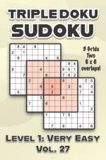 Triple Doku Sudoku 3 Grids Two 6 x 6 Overlaps Level 1 af Sophia Numerik