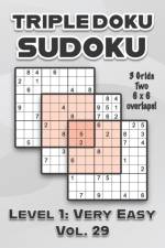 Triple Doku Sudoku 3 Grids Two 6 x 6 Overlaps Level 1 af Sophia Numerik