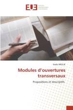 Modules d'ouvertures transversaux af Nadia Birouk