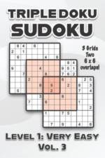 Triple Doku Sudoku 3 Grids Two 6 x 6 Overlaps Level 1 af Sophia Numerik