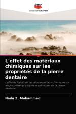 L'effet des materiaux chimiques sur les proprietes de la pierre dentaire af Nada Z Mohammed