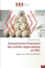 Gouvernance Financiere des entites regionalisees en RDC af Philippe Omba Shongo