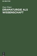 Dramaturgie ALS Wissenschaft af Hugo Dinger