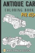 Antique car coloring book for kids af Kate Taylor Design