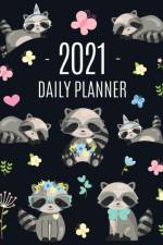 Raccoon Daily Planner 2021 af Feel Good Press