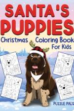 Santa's Puppies Coloring Book For Kids