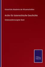 Archiv fur oesterreichische Geschichte