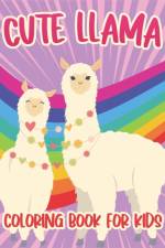 Cute Llama Coloring Book For Kids af Rr Publications