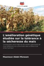 L'amelioration genetique etudiee sur la tolerance a la secheresse du mais af Maamoun Abdel-Moneam