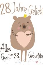 Alles Gute zum 28. Geburtstag af Level Up Designs