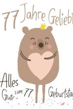 Alles Gute zum 77. Geburtstag af Level Up Designs