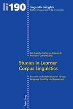 Studies in Learner Corpus Linguistics