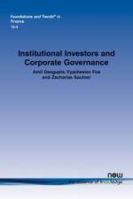 Institutional Investors and Corporate Governance af Amil Dasgupta