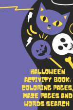 Halloween Activity Book Coloring Pages Maze Pages And Words Search af Creative Coloring