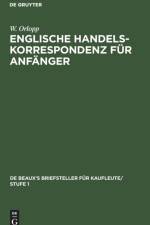 Englische Handelskorrespondenz fur Anfanger af W Orlopp