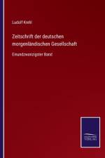 Zeitschrift der deutschen morgenlandischen Gesellschaft