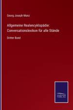 Allgemeine Realencyklopadie af Georg Joseph Manz