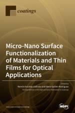 Micro-Nano Surface Functionalization of Materials and Thin Films for Optical Applications af RAM ESCOBAR-GALINDO