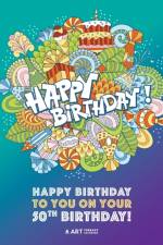 Happy Birthday To You On Your 50th Birthday af Art Therapy Coloring