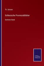 Schlesische Provinzialblatter