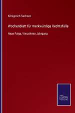 Wochenblatt fur merkwurdige Rechtsfalle
